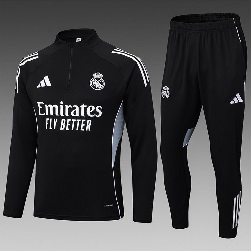 Tuta Bambino Real Madrid Nera 2025/26