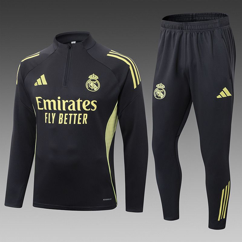 Tuta Bambino Real Madrid Nero/Dorata 2025/26