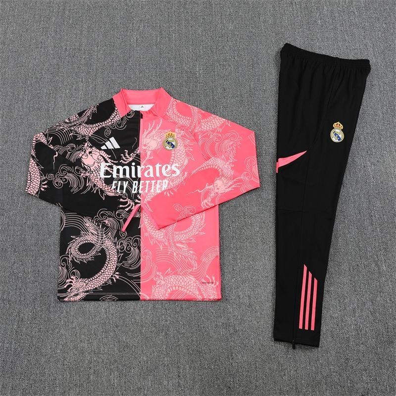 Tuta Bambino Real Madrid Dragon Rosa/Nero 2025/26