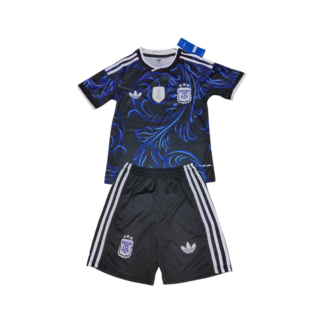 Completino Bambino Argentina Away 2026 - Patch Mondiale Vinto Inclusa