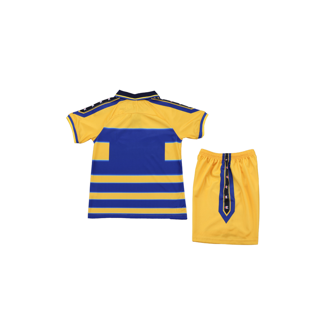 Completino Bambino Vintage Parma Home 1999/00 - Coccarda Coppa Italia Inclusa
