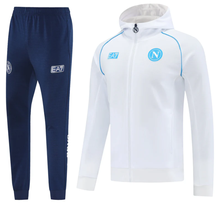 Tuta Napoli Bianca Full Zip 2026