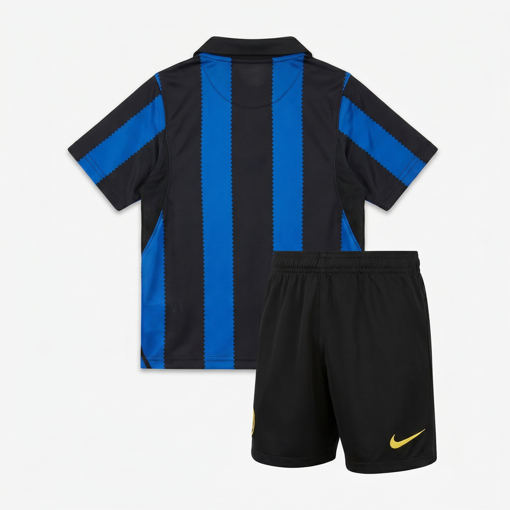 Completino Bambino Inter Home 2026/27 - Con Scudetto e Coccarda Coppa Italia 10 inclusi